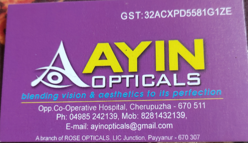 AYIN OPTICS CHERUPUZHA